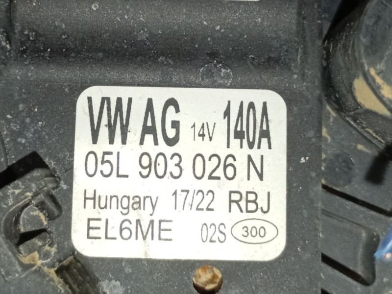 Recambio de alternador para volkswagen tiguan (ad1, ax1) 2.0 tdi referencia OEM IAM   