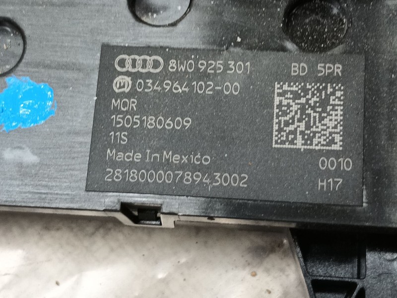 Recambio de interruptor para audi q5 (fyb, fyg) 35 tdi quattro referencia OEM IAM 8W0925301BD5PR 1505180609 