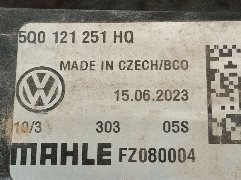 Recambio de radiador agua para audi q2 (gab, gag) 35 tfsi referencia OEM IAM 5WA121251E  