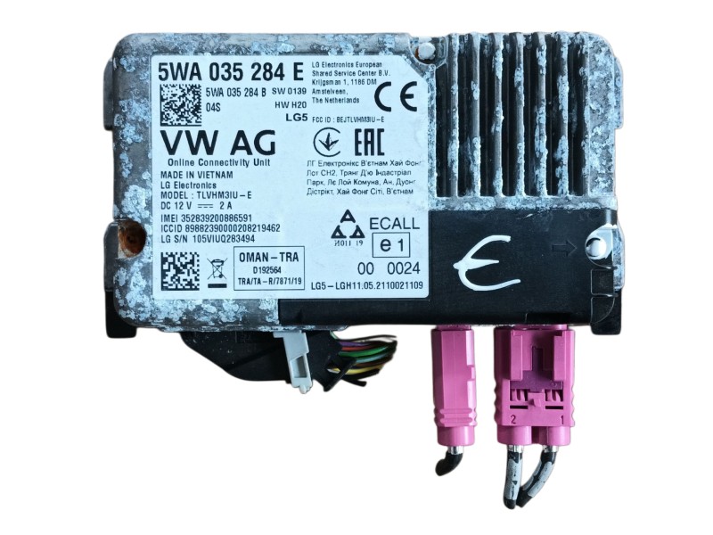 Recambio de modulo electronico para volkswagen tiguan (ad1, ax1) 2.0 tdi referencia OEM IAM  5WA035284E 
