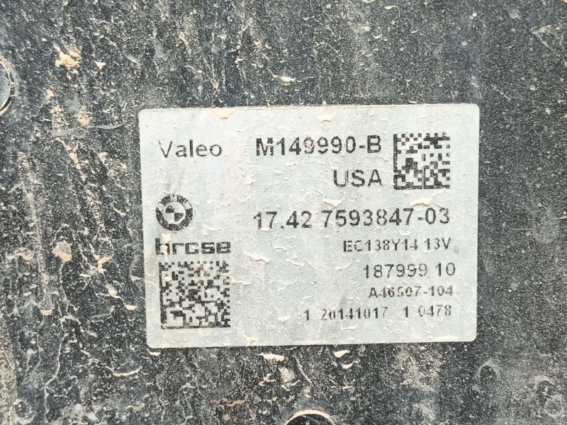 Recambio de electroventilador para bmw x4 (f26) xdrive 35 d referencia OEM IAM 17427593847 M149990B 