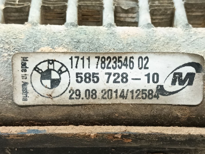 Recambio de radiador agua para bmw x4 (f26) xdrive 35 d referencia OEM IAM 17117823546 58572810 