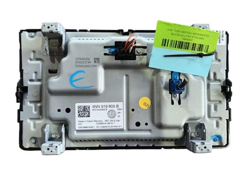 Recambio de pantalla multifuncion para volkswagen tiguan (ad1, ax1) 2.0 tdi referencia OEM IAM   