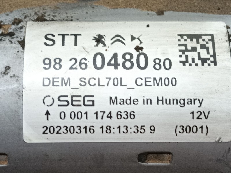 Recambio de motor arranque para fiat ducato furgoneta (250_) 140 multijet 2,2 d referencia OEM IAM   