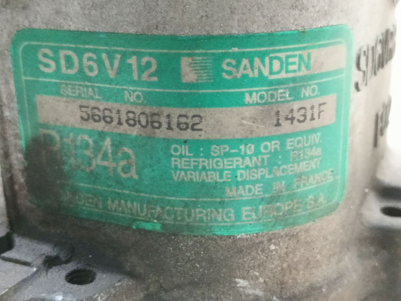 Recambio de compresor aire acondicionado para peugeot 106 (s2) max referencia OEM IAM 6453GC SD6V121431F 