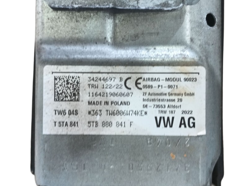 Recambio de kit airbag para volkswagen tiguan (ad1, ax1) 2.0 tdi referencia OEM IAM 5NB857003PFLG 5NB857003PFLG 