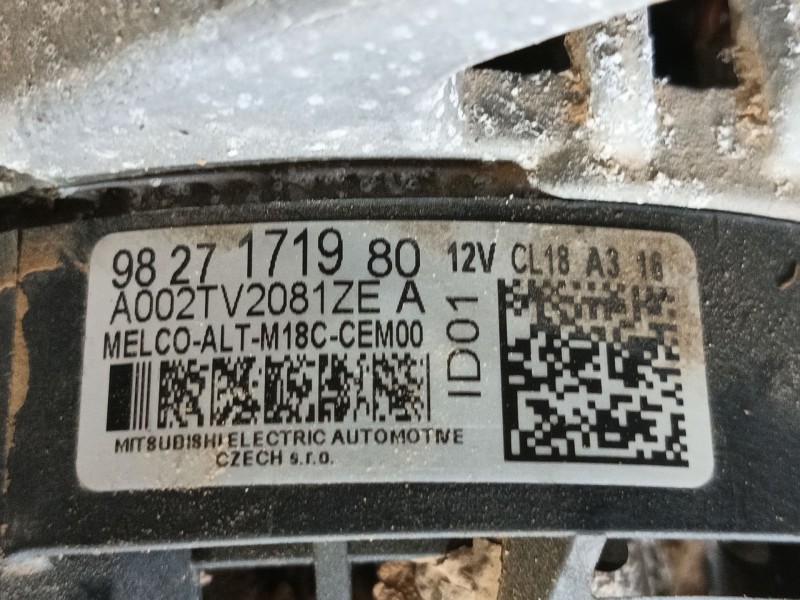 Recambio de alternador para fiat ducato furgoneta (250_) 140 multijet 2,2 d referencia OEM IAM 9827171980 A002TV2081ZEA 