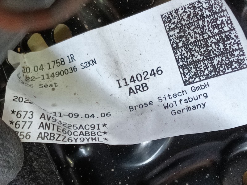 Recambio de asiento delantero derecho para seat tarraco (kn2) 2.0 tdi referencia OEM IAM   