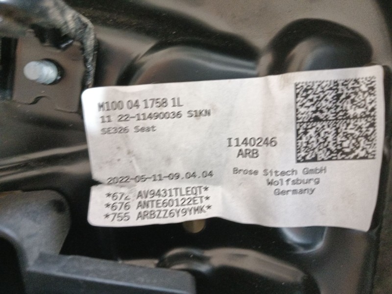 Recambio de asiento delantero izquierdo para seat tarraco (kn2) 2.0 tdi referencia OEM IAM   