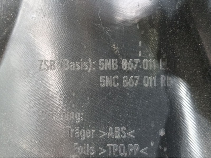 Recambio de guarnecido puerta delantera izquierda para seat tarraco (kn2) 2.0 tdi referencia OEM IAM  5NB867011 