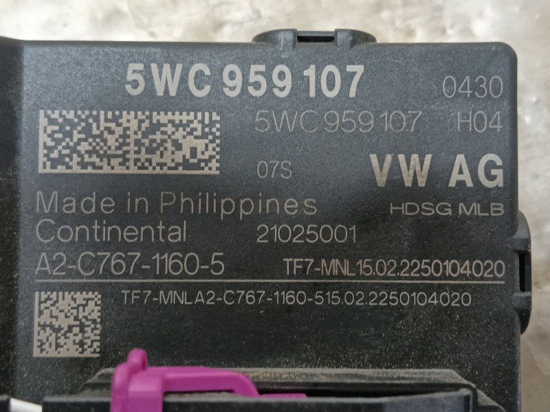 Recambio de modulo electronico para seat tarraco (kn2) 2.0 tdi referencia OEM IAM 5WC959107 A2C76711605 