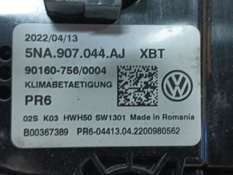 Recambio de mando calefaccion / aire acondicionado para seat tarraco (kn2) 2.0 tdi referencia OEM IAM 5NA907044AJXBT 90160756000