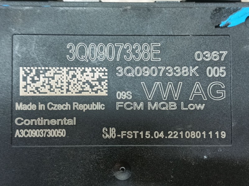 Recambio de modulo electronico para seat tarraco (kn2) 2.0 tdi referencia OEM IAM 3Q0907338E A3C0903730050 