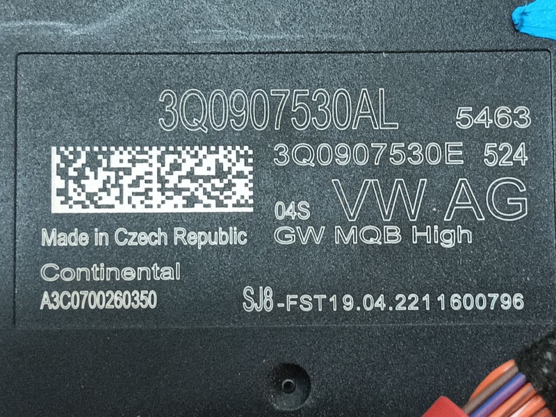 Recambio de modulo electronico para seat tarraco (kn2) 2.0 tdi referencia OEM IAM 3Q0907530AL A3C0700260350 