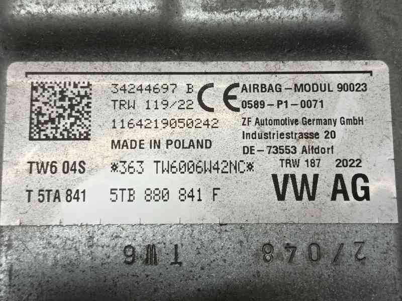 Recambio de airbag delantero izquierdo para seat tarraco (kn2) 2.0 tdi referencia OEM IAM 5TB880841F 34244697B 