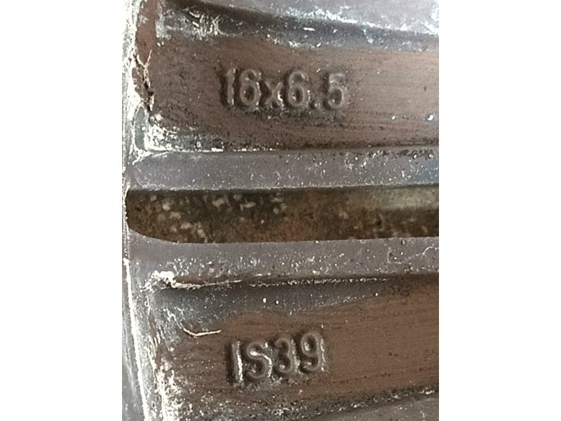 Recambio de llanta para opel meriva b monospace (s10) 1.4 (75) referencia OEM IAM 0P060K1 IS39 16x6.5